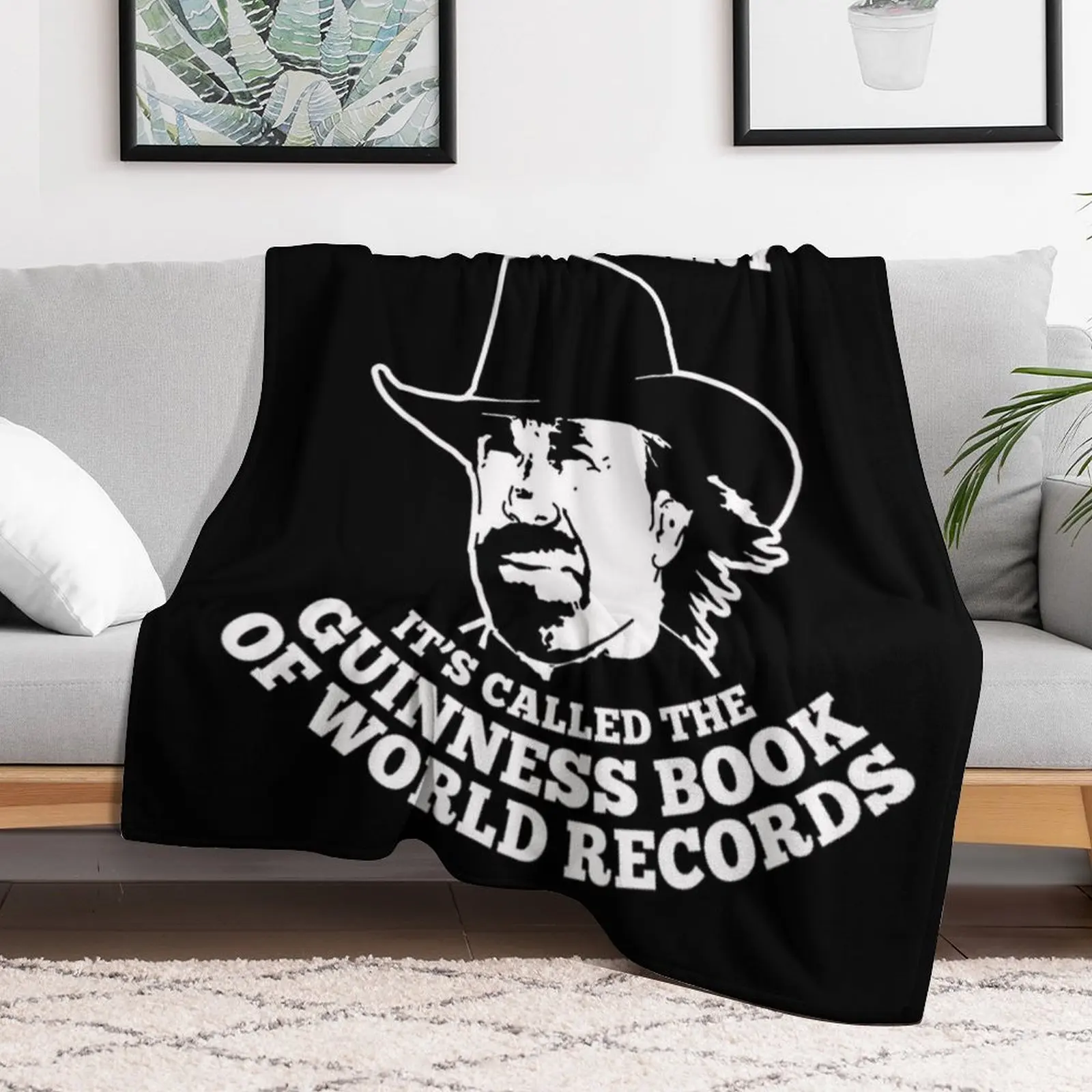 

Chuck Norris Has a Diary Throw Blanket Soft Plush Plaid Custom Beach Personalized Gift Blankets