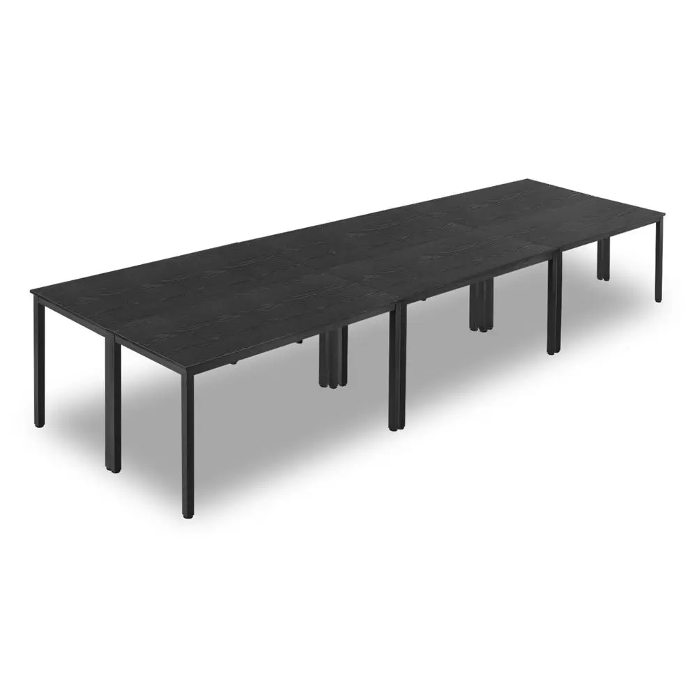 

Conference Table, Set of 6, 4.5 ft Office Meeting Table for 16 Person, Flexible Combination Desk Set, Modern Rectangle Meeting