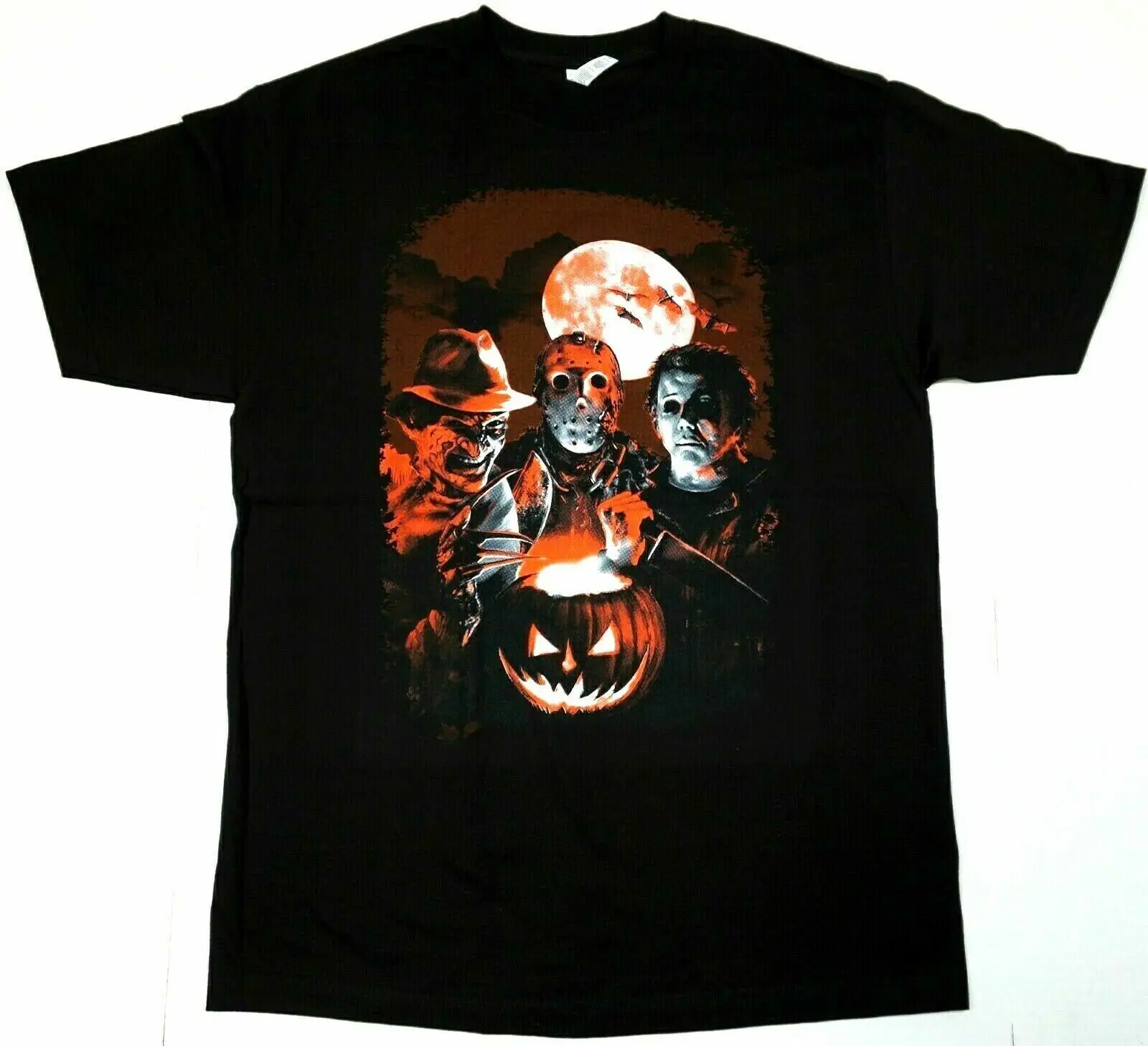 

HORROR MOVIE T-shirt Scary Film Halloween Characters Men's Tee New