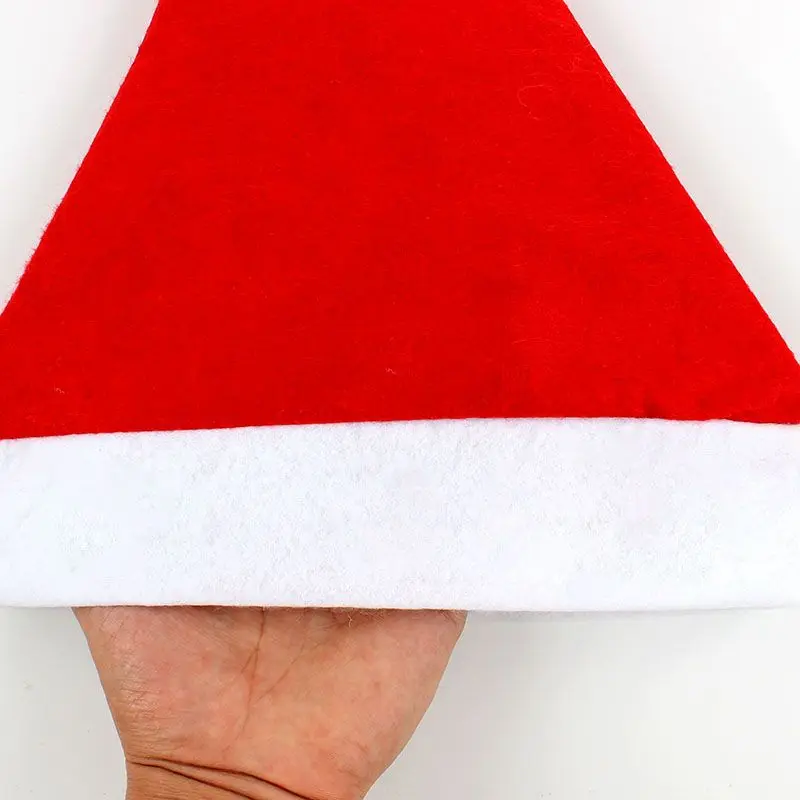 Merry Christmas Ordinary Non-woven Decorative Hat Children Adult Christmas Hat Party Holiday