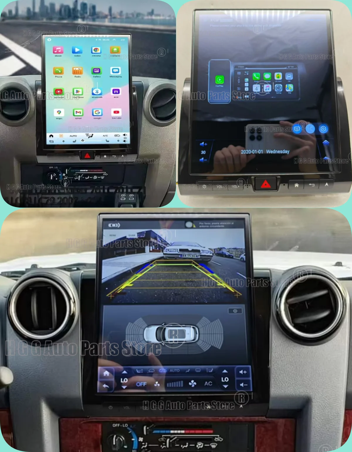 

Для Toyota Land Cruiser LC70 LC75 LC76 2007-2025: Автомагнитола Android Auto, мультимедийный видеоплеер, Carplay, GPS-навигация