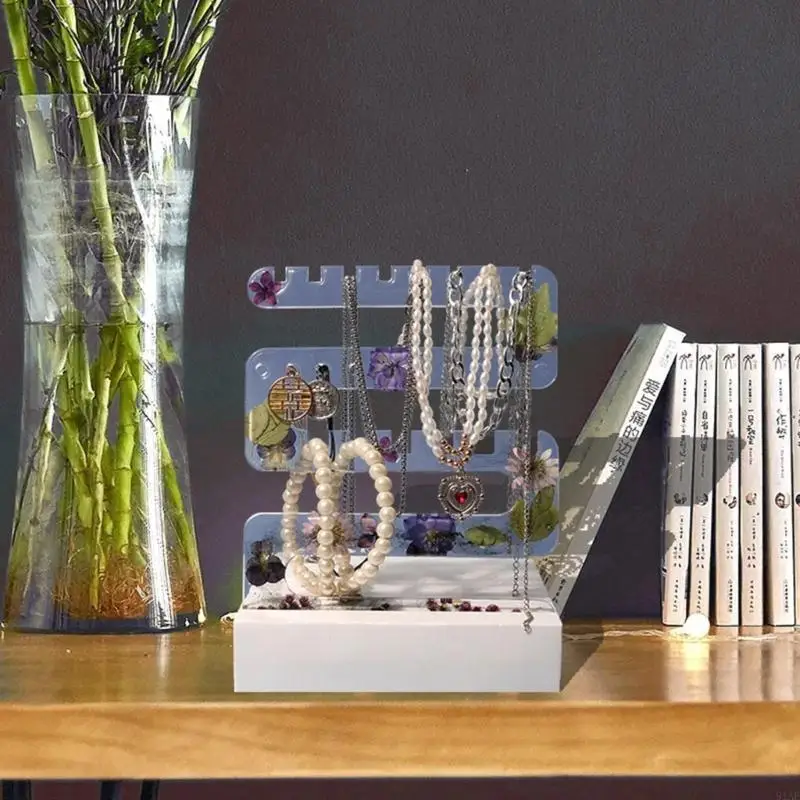 91AF Base Mold Epoxy Earring Display Holder Mold Earring Hanger Mold Casting for DIY