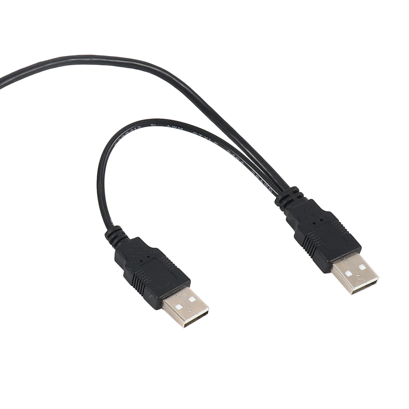 Dual USB 2.0 Male to Standard B Male Y Cable 80cm for Printer & Scanner & External Hard Disk Drive