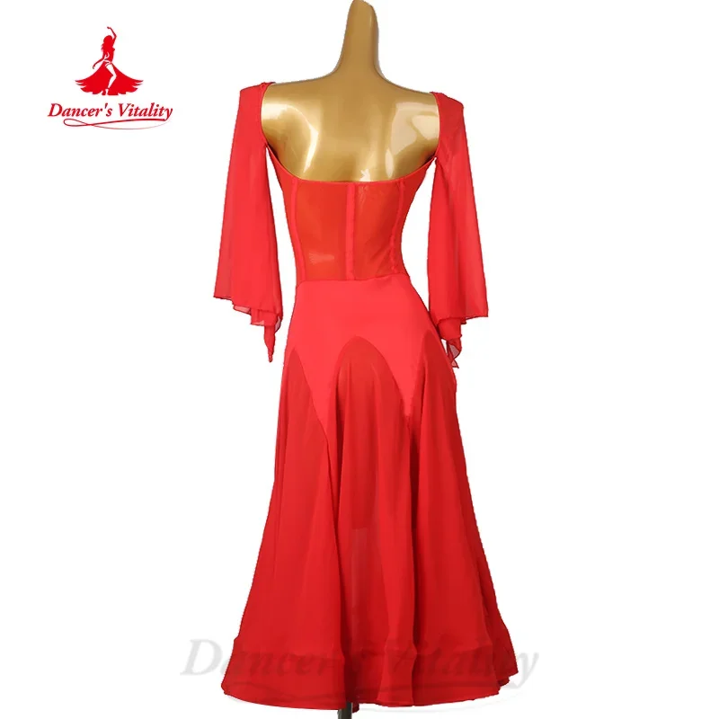 Ballroom Dancing Clothing Women's Customized High-end Elegant Sexy Fishtail Dress Modern Dance Professional Performance Costume