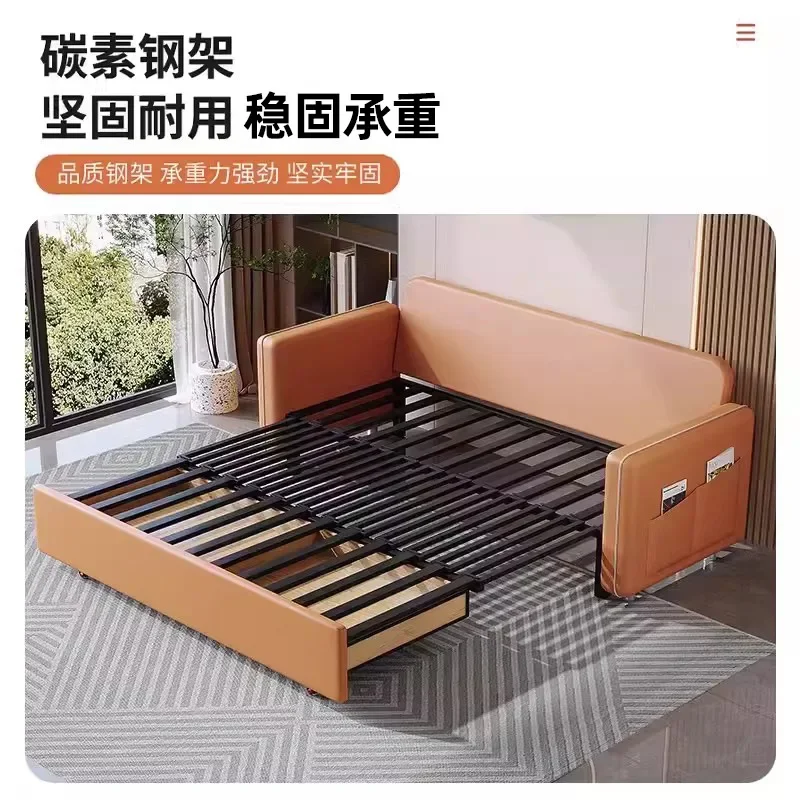 Sofa bed Living room Household small apartment Multifunctional economical telescopic bed Foldable