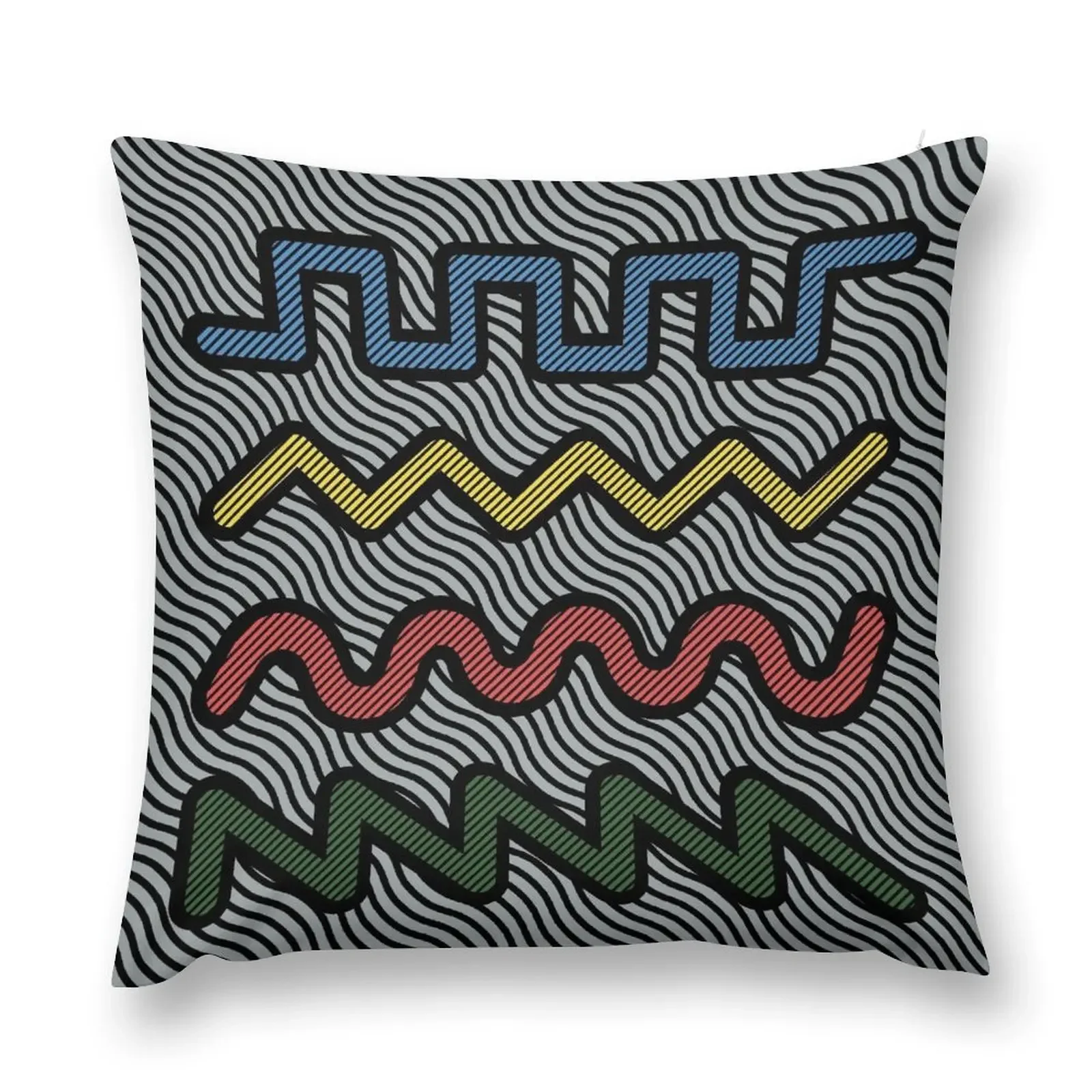 Synthesizer Waveforms for Synth lover Throw Pillow Throw Pillow Christmas Pillow Covers Custom Cushion autumn pillowcase