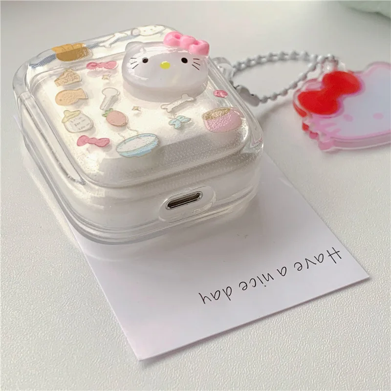 MINISO мультфильм Hello Kitty чехол для наушников Apple AirPods 1 2 3 поколения Airpods Pro/Pro2 беспроводные Bluetooth наушники