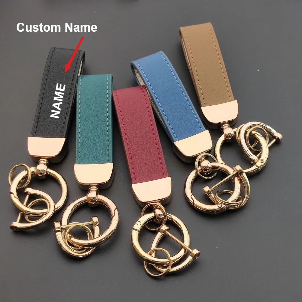 

Metal Pendant for Men Women Leather Car Motorcycle Accessories Custom Keychain and Key Holder Multi Color Personalized Gift