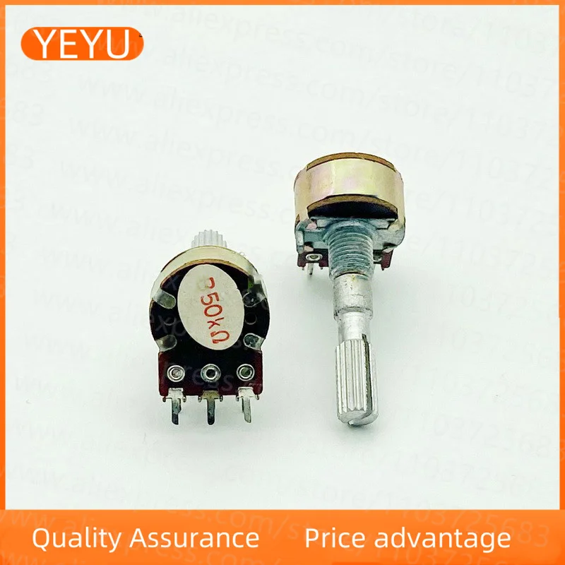 مكبر صوت مزدوج ، مقياس الجهد الصوتي ، WTH148 ، 16 نوع ، B50K ، 6-pin ، 30 طول محور ، B503 ، 2