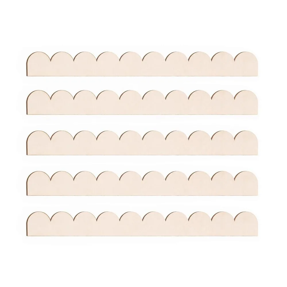5pcs Portable Stainable Decorative Wood Trim DIY Paintable Wood Molding Creative Cabinet Door Trim Home Wall Decoration