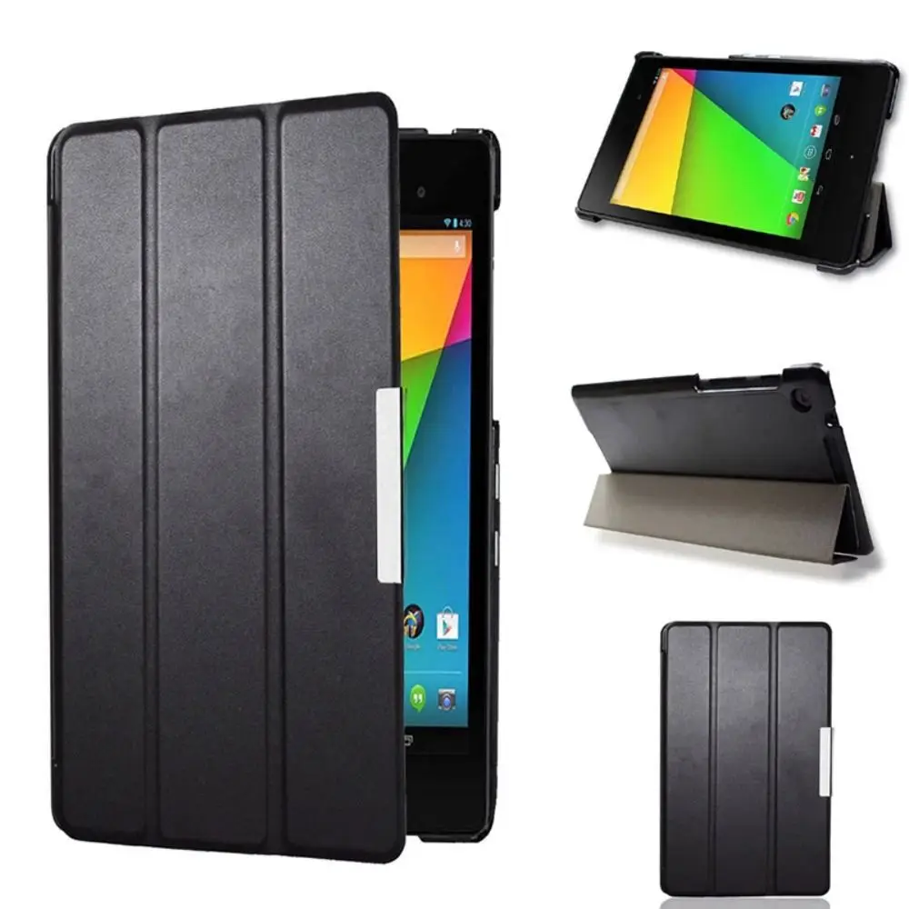 Auto Sleep/Wake Tablet Case Magnetic with Stand Folding Folio Case Wear-resistant for Google Nexus 7 FHD 2nd (2nd Gen.2013)