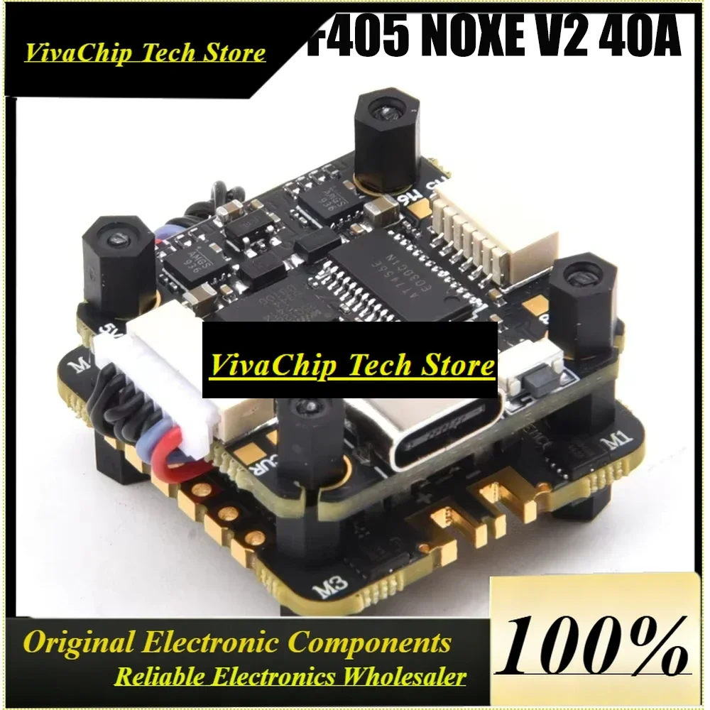 VivaJHEMCU F405 NOXE V2 Flight Controller , JHEMCU EM40A 40A 4in1 ESC For FPV Freestyle Drone