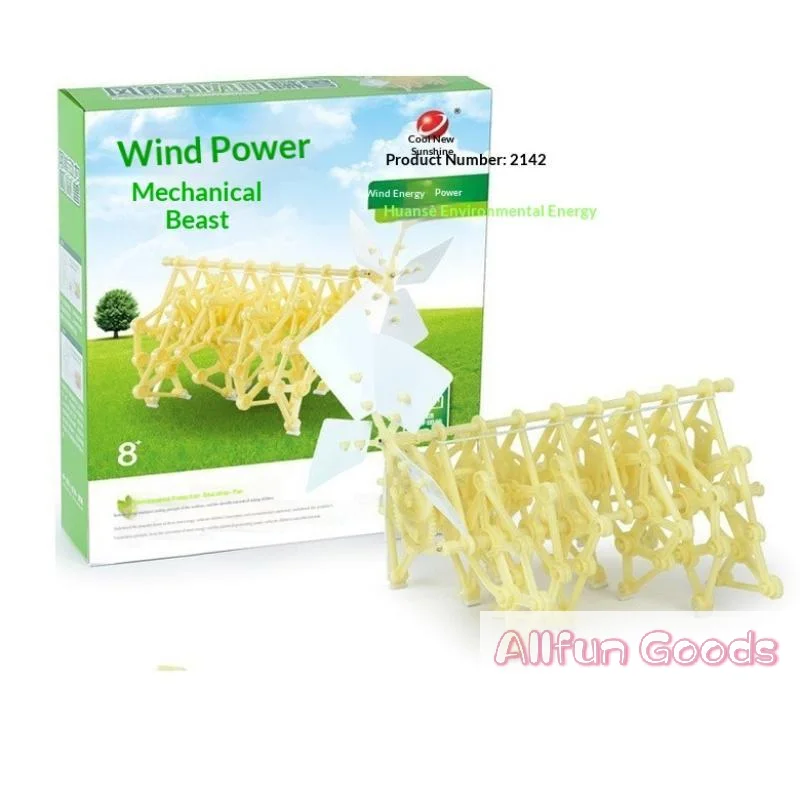 [TG835]Wind Energy Powered Beast Robot Science Education Puzzle Assembly Mechanical DIY Kit Child Education Toy