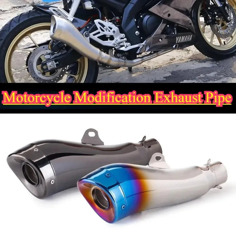 

DONGTING 51mm Universal Motorcycle Exhaust Muffler Modified Escape for XMAX300 GSX1300R ZZR1400 XJR1300 CB919