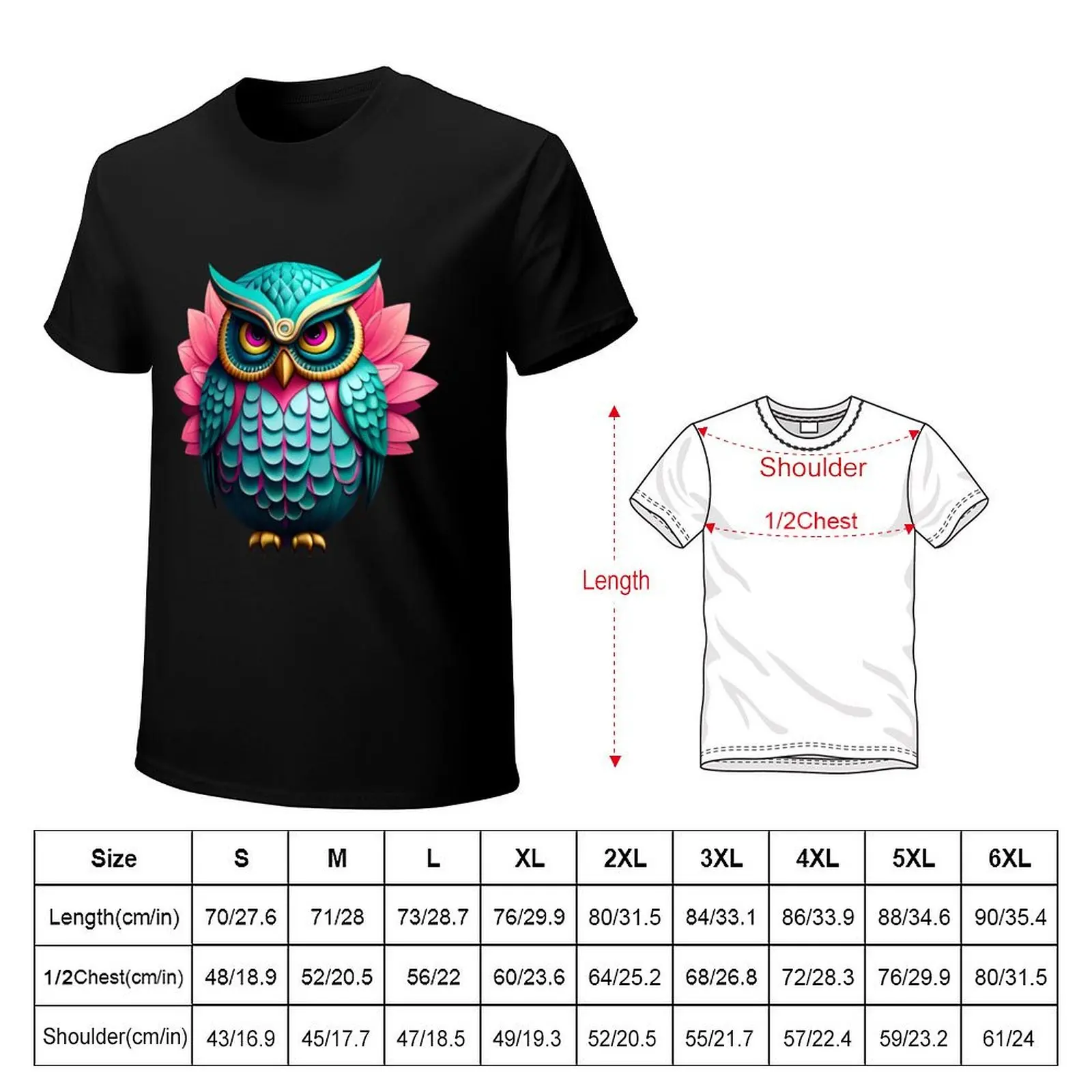 enchanted owl T-Shirt man t shirt cotton high quality T-Shirt