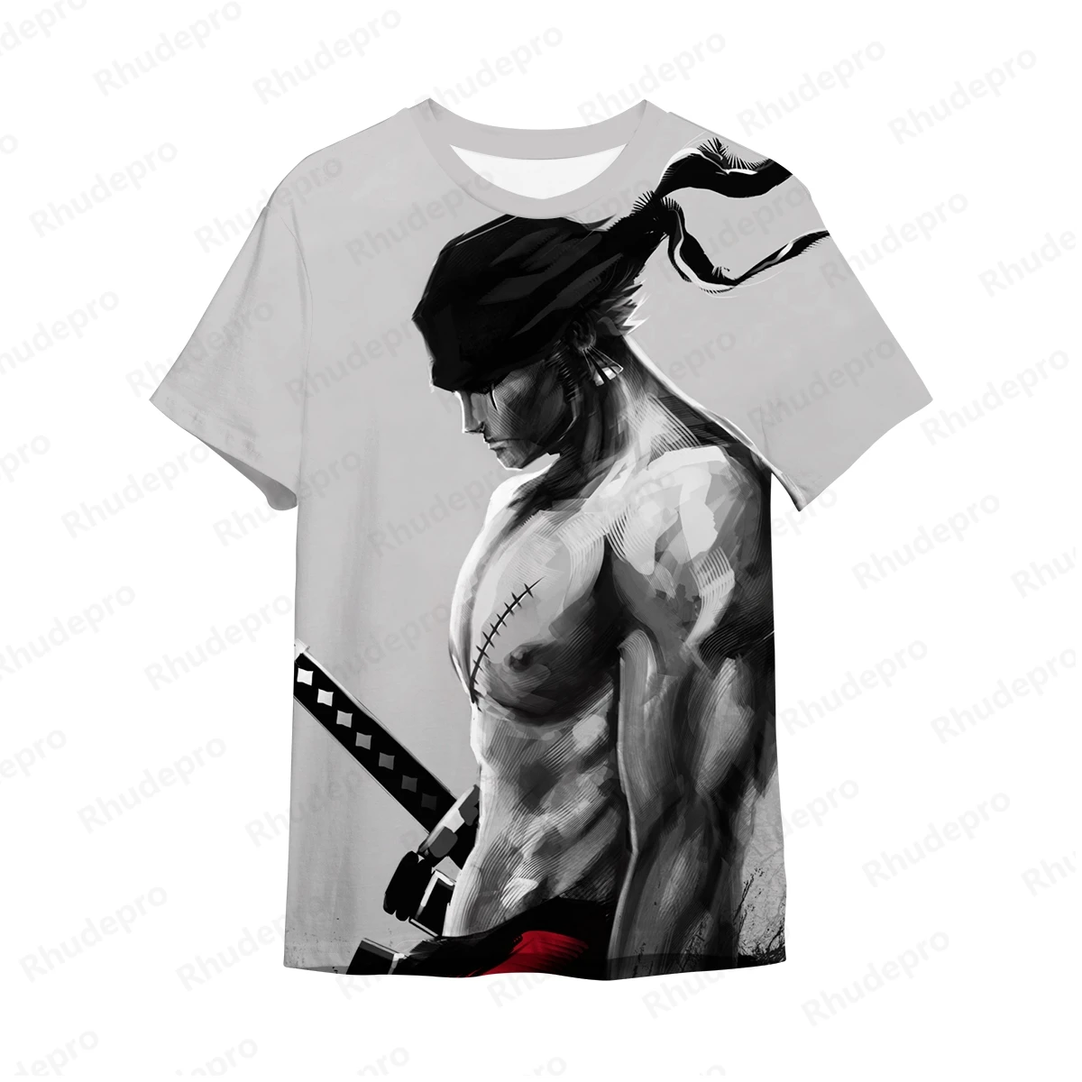 Monkey D Luffy Roronoa Zoro Tops Fashion One Piece T-Shirts Men's Clothes New T-shirt Short Sleeve Gift Y2k Essentials Oversized