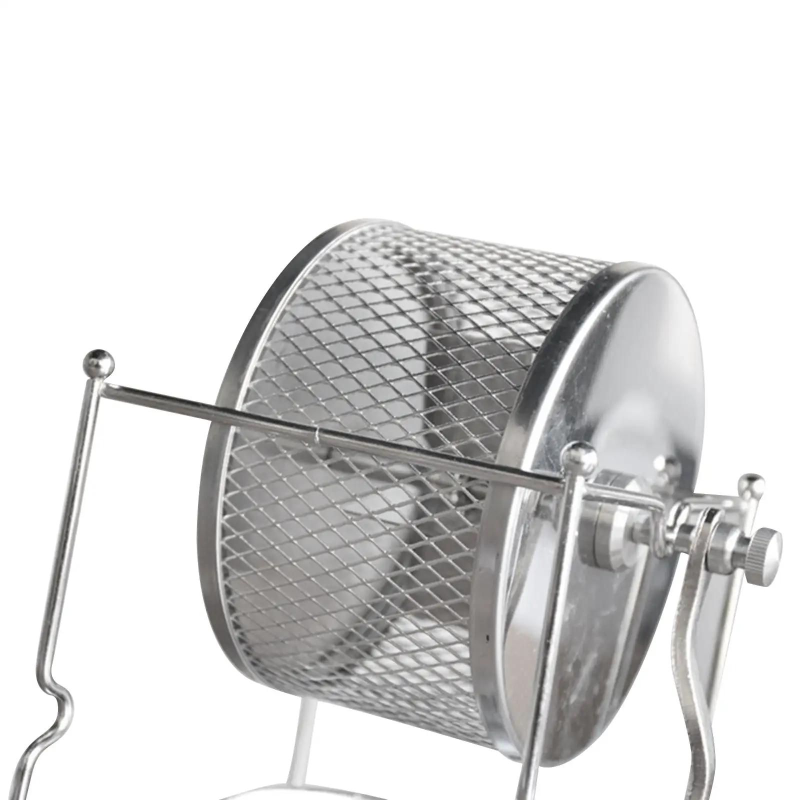Manual Coffee Bean Roaster, Suporte conveniente portátil multifuncional, Rolo pequeno de aço inoxidável, Uso doméstico