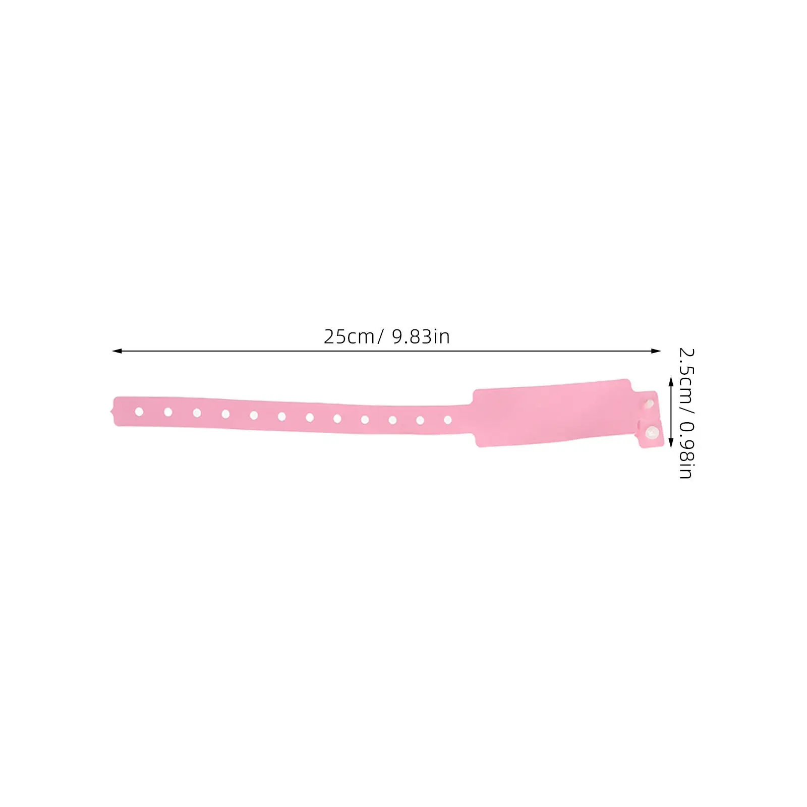PVC Waterproof Wristbands Adjustable Soft Comfort Fit Handwrite Id Event Wristbands for Concerts Sports Prom Halloween Wedding