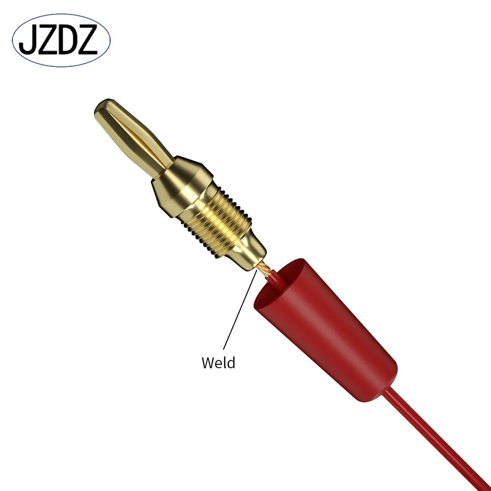 JZDZ 10 ADET 2.5 MM Muz Fiş Altın Kaplama Muz Pin Elektrik Konnektörü Aksesuarları J.10007