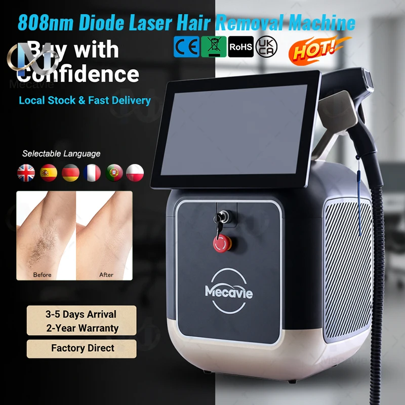 

2026 808 5000W Diode Laser Hair Removal Device for Tattoo Removal 4 Waves 755nm 808nm940nm 1064nnm and Permanent Hair Removal