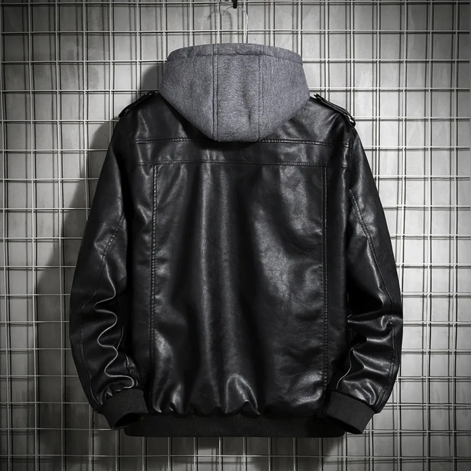 ジャケット・アウター archive hoodie leather jacket darkwear archive leather hoodie jacket 00s v系 lgb - メルカリ