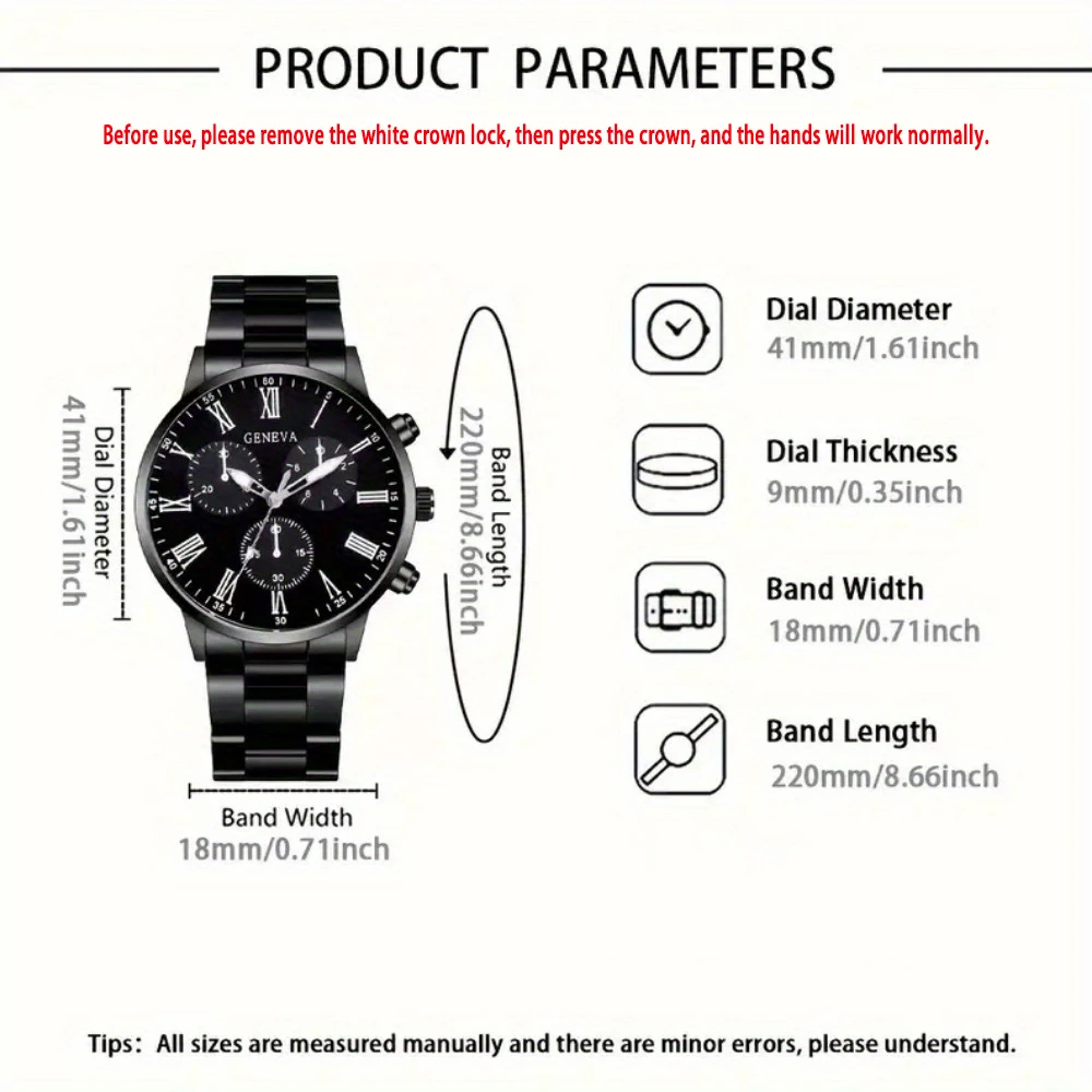 Men's Fashion Business watch, Simple casual quartz watch,  Daily and work accessories, holiday gifts