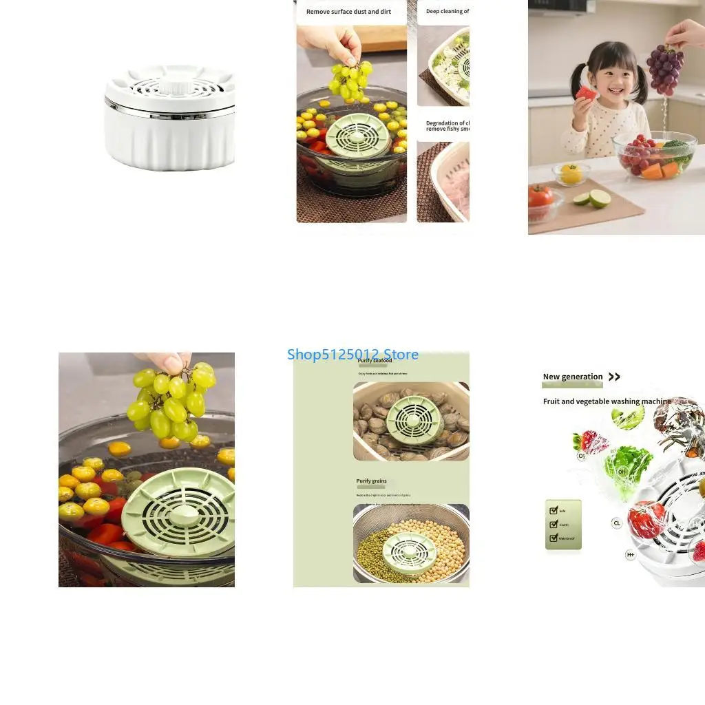 G8TC Rechargeable Handheld Household Cleaning Machine Wireless Removal Vegetable Washing Machine Fruit Cleaner