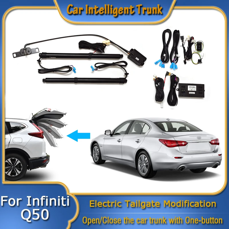 

For Infiniti Q50 Q50L V37 2013~2023 Car Power Trunk Opening Smart Electric Suction Tailgate Intelligent Tail Gate Lift Strut