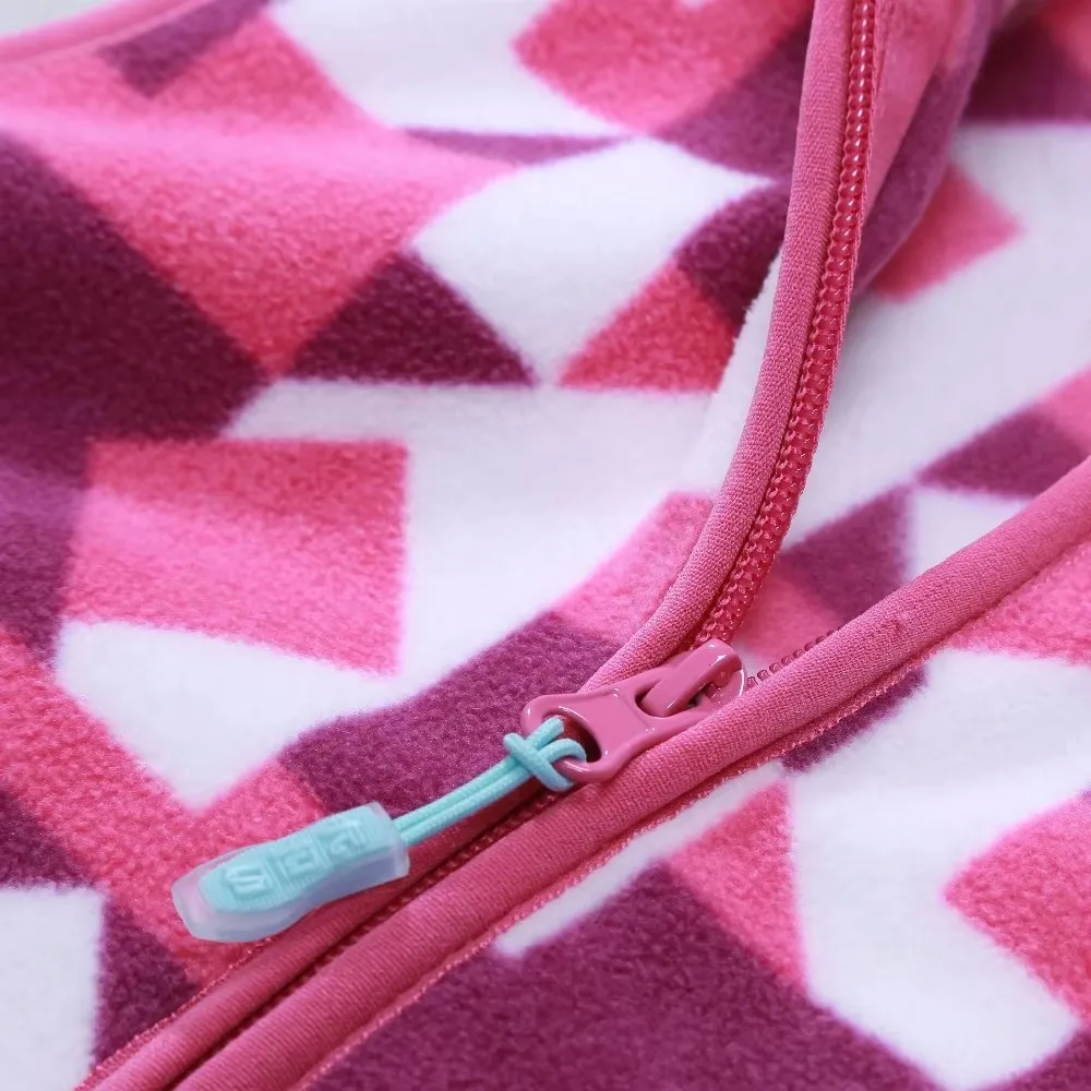 موضة عادية نمط الأطفال سترة ربيع الخريف الشتاء الدافئة الصوف الطفل سترة نمط هندسي فتاة صبي سترة مع سستة