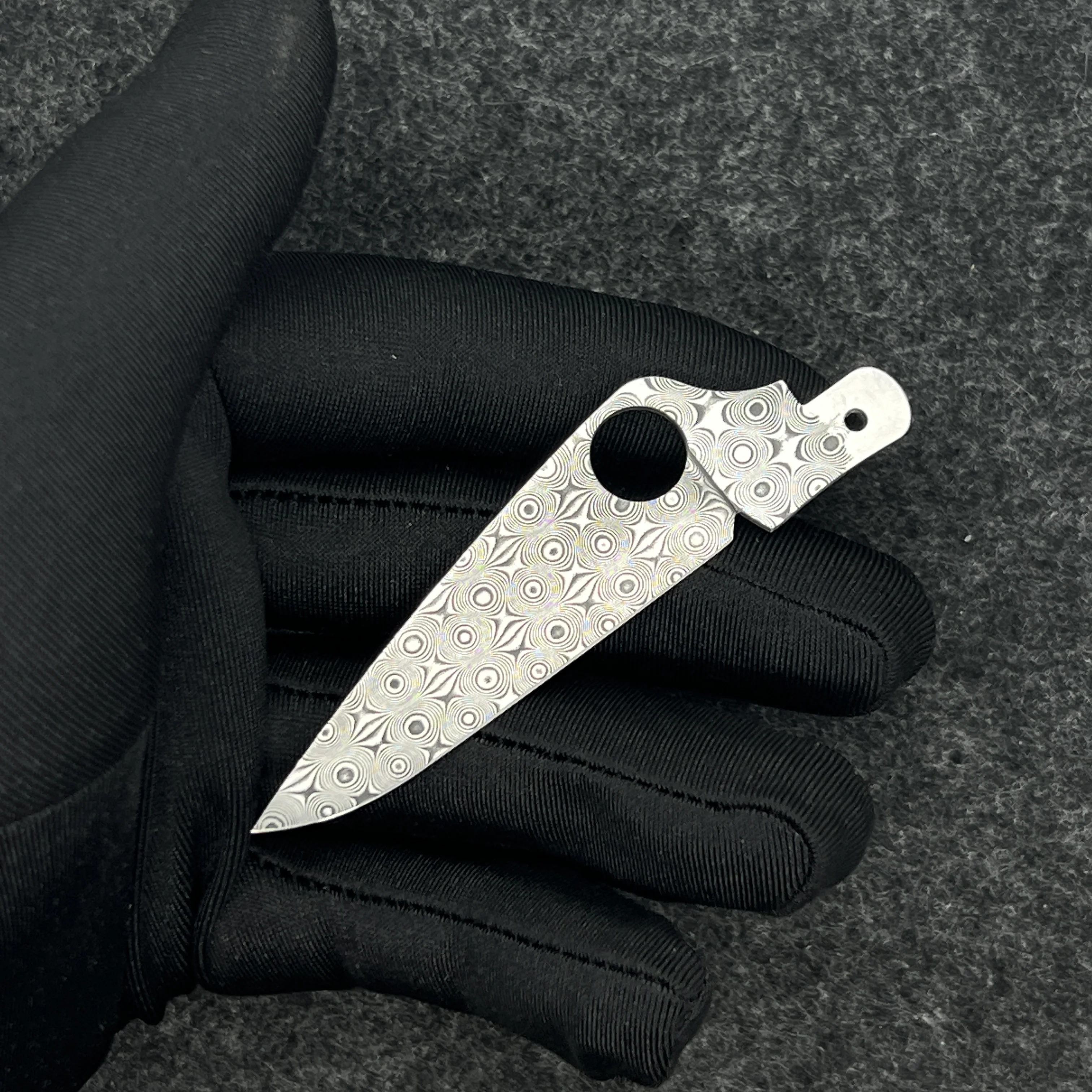 Damascus Steel Replacement Blade Non-slip groove Width 20mm For 91mm Victorinox Swiss Army Knife SAK Folding DIY Accessories