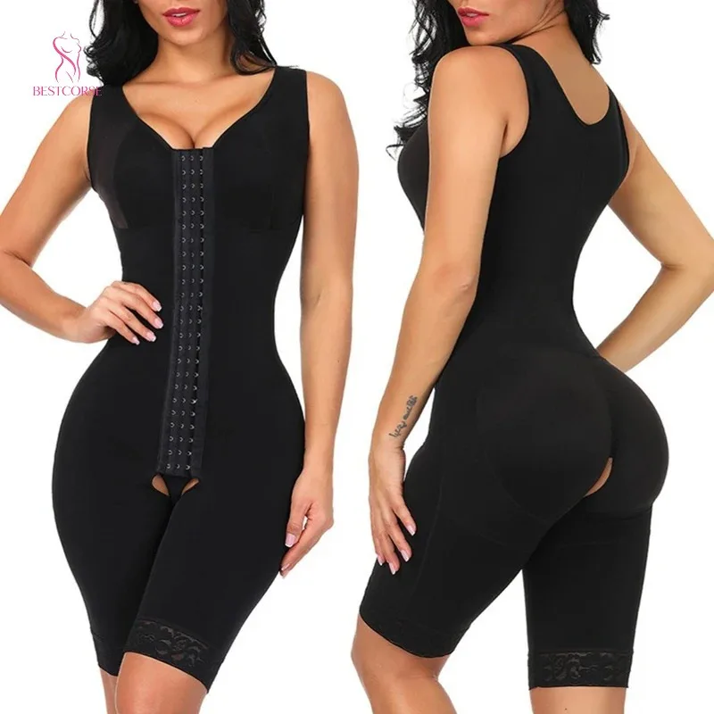 Faja colombiana de talla grande para mujer, ropa de compresión poscirugía, moldeadora de cuerpo completo original, Reductora Bbl, etapa 2