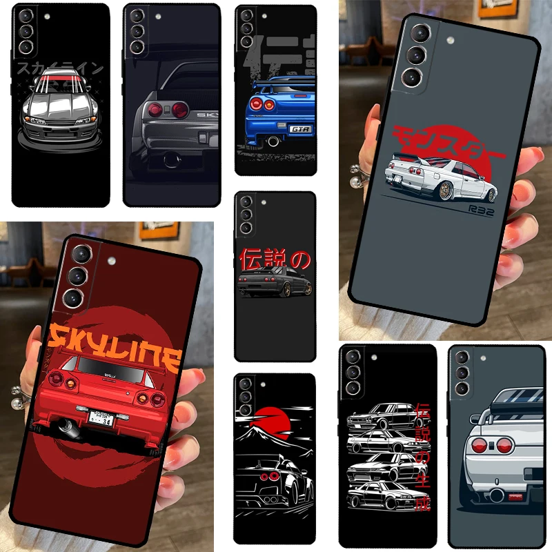 Skyline GTR R32 Case For Samsung Galaxy S23 Ultra S20 FE S21 FE Note 10 20 S8 S9 S10 Plus S22 Ultra Cover