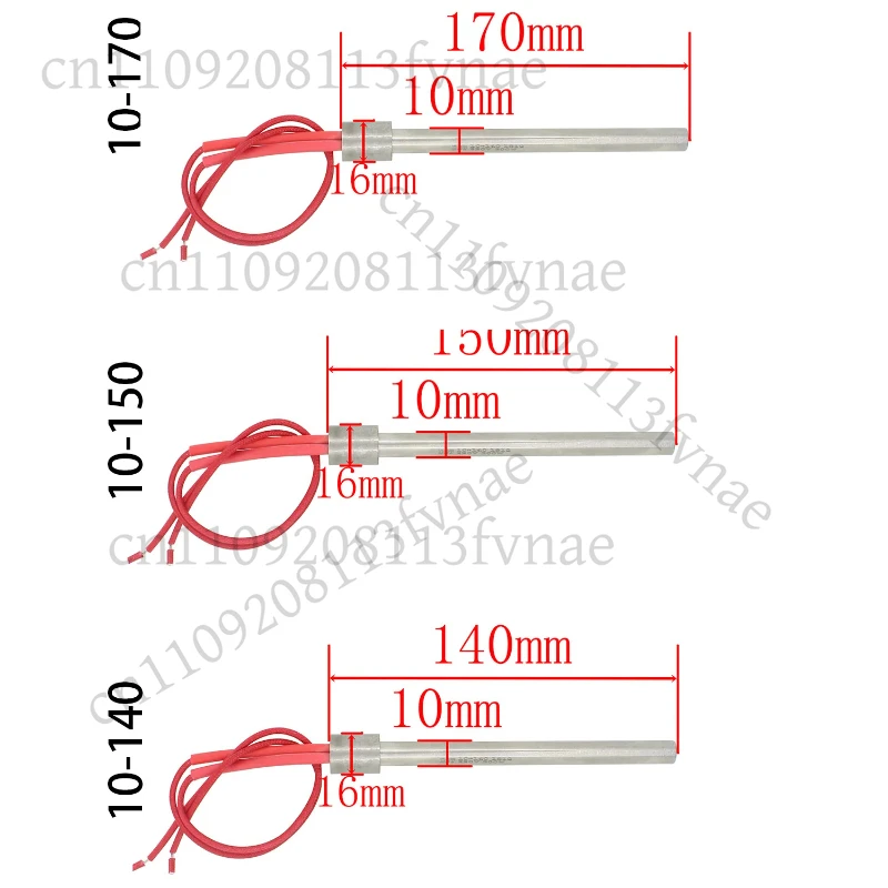 220v 300w  Resistance Spark Plug Ignition for Pellet Stove - Diameter 10 mm - Length 140 150 170 mm