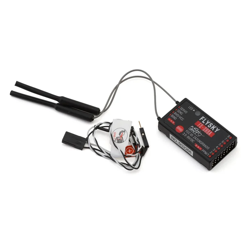 Flysky SR8A ANT 2.4GHz 8 Channel Air Receiver, ANT Protocol, Support PWM/PPM/i-BUS/S.BUS Output, 3.5-8.4V Input