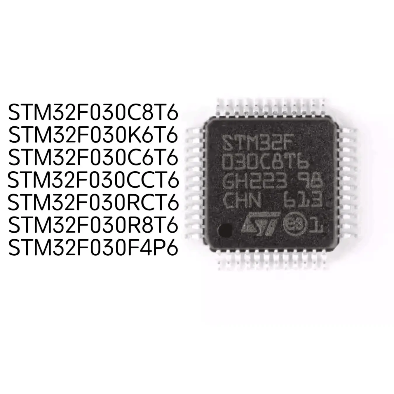 STM32F030C8T6  STM32F030K6T6  STM32F030C6T6  STM32F030CCT6  STM32F030RCT6  STM32F030R8T6  STM32F030F4P6