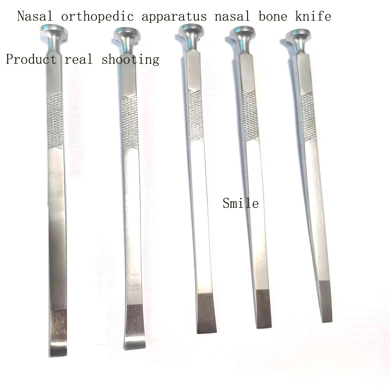 Nose bone knife tool nose bone chisel stainless steel spatula round handle nose bone knife nose plastic instrument