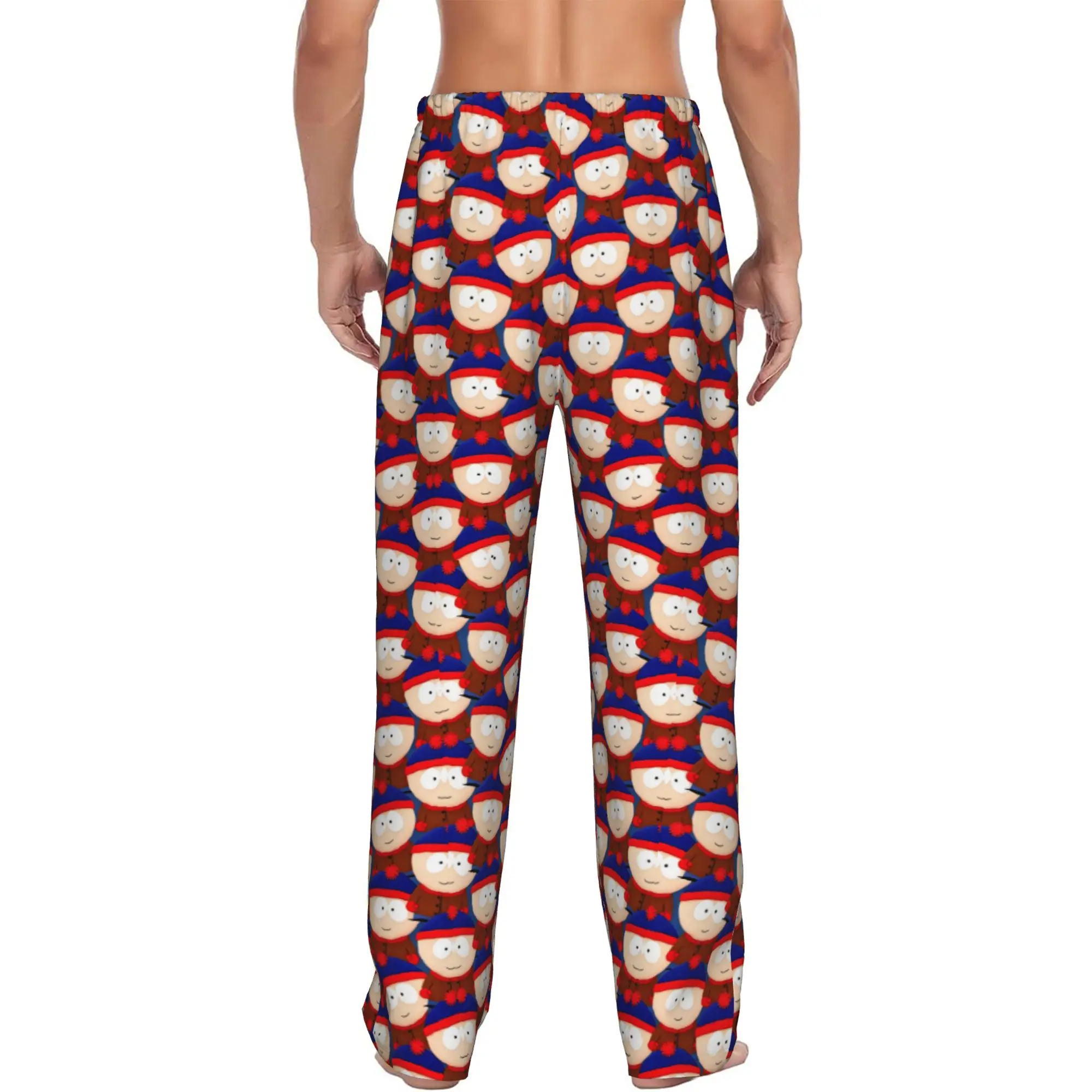 Custom E-Ericed Anime Pajama Pants Sleepwear Men's Elastic Waistband Kennyed Kyled Staned Sleep Lounge Bottoms with Pockets