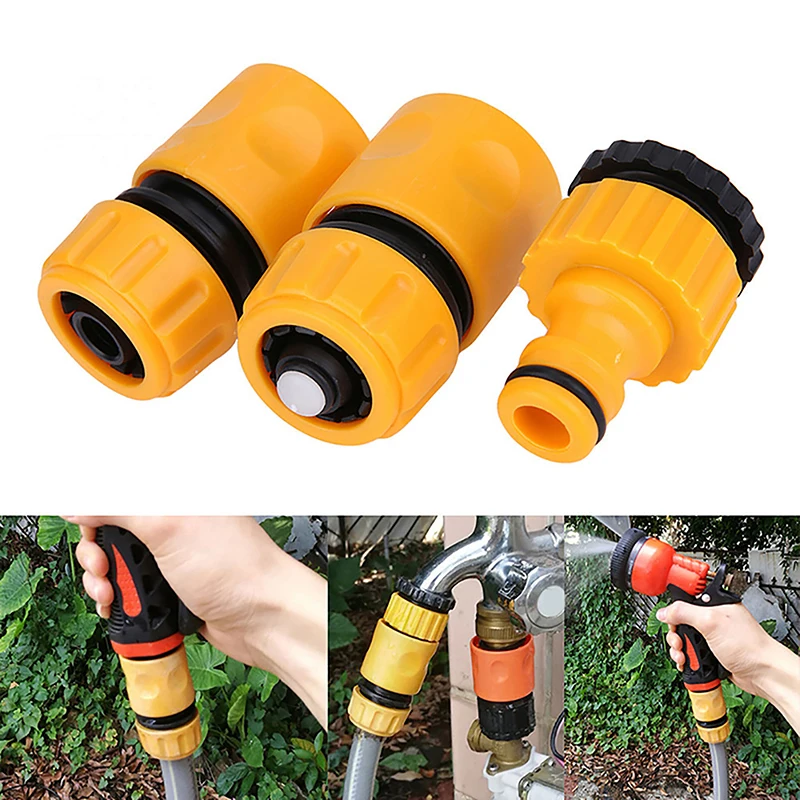 1Pc ABS Garden Hose Faucet Quick Connector 1/2 Inch Graden Hose Water Tap Threaded Connector Faucet Adapter For Irrigation