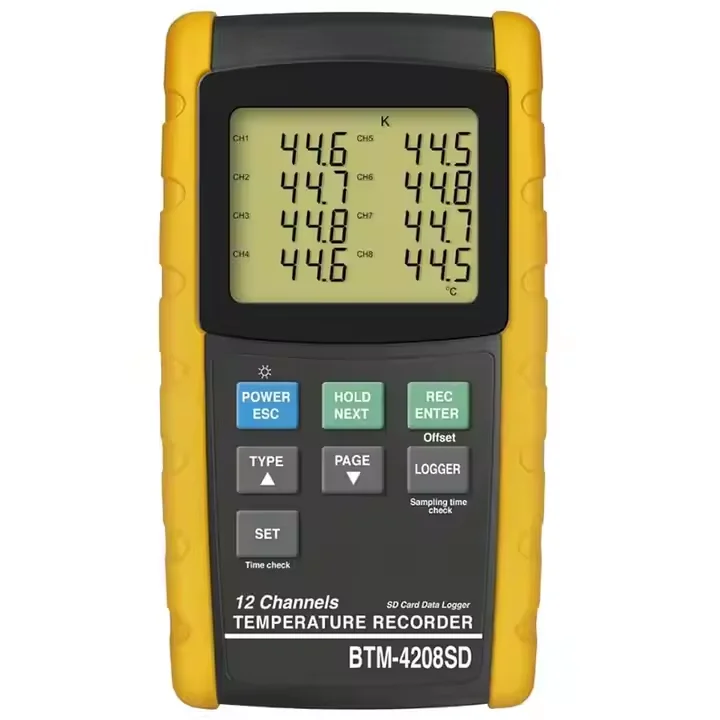 

Lutron BTM-4208SD 12-канальный термопарный термометр, регистратор данных и температуры