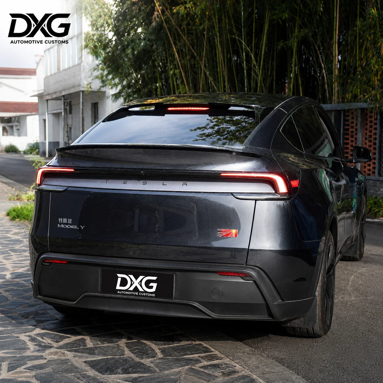 High Quality ABS Roof Blade Spoiler Pattern for Tesla Model Y Juniper 2025+ Rear Window Wing Lip Retrofit - Durable view 5