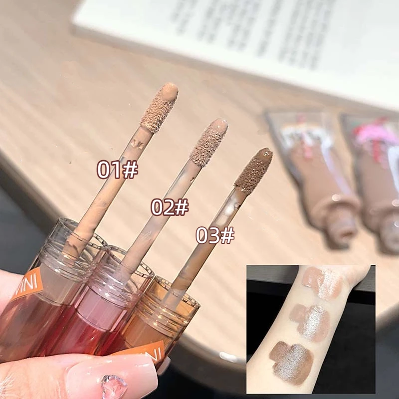 Ombretto liquido opaco Contorno Blush Pigmento Nude Marrone Cachi Guancia naturale Caffè Ombretto Crema Trucco occhi a lunga durata