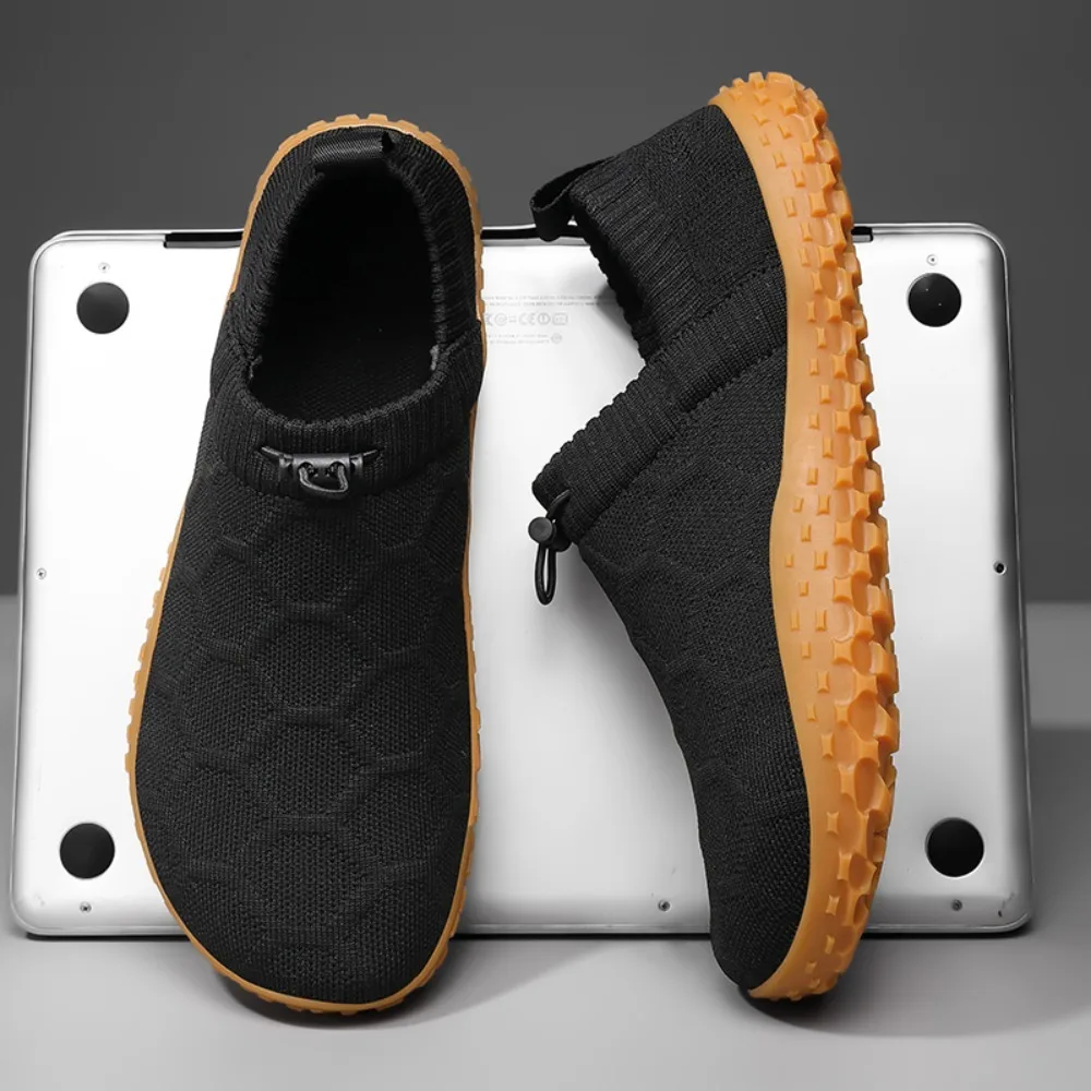 New Men's Wide Head Barefoot Shoes Anti Slip Breathable Walking Shoes for Men Wear-resistant Lightweight Running Sneakers 36-48