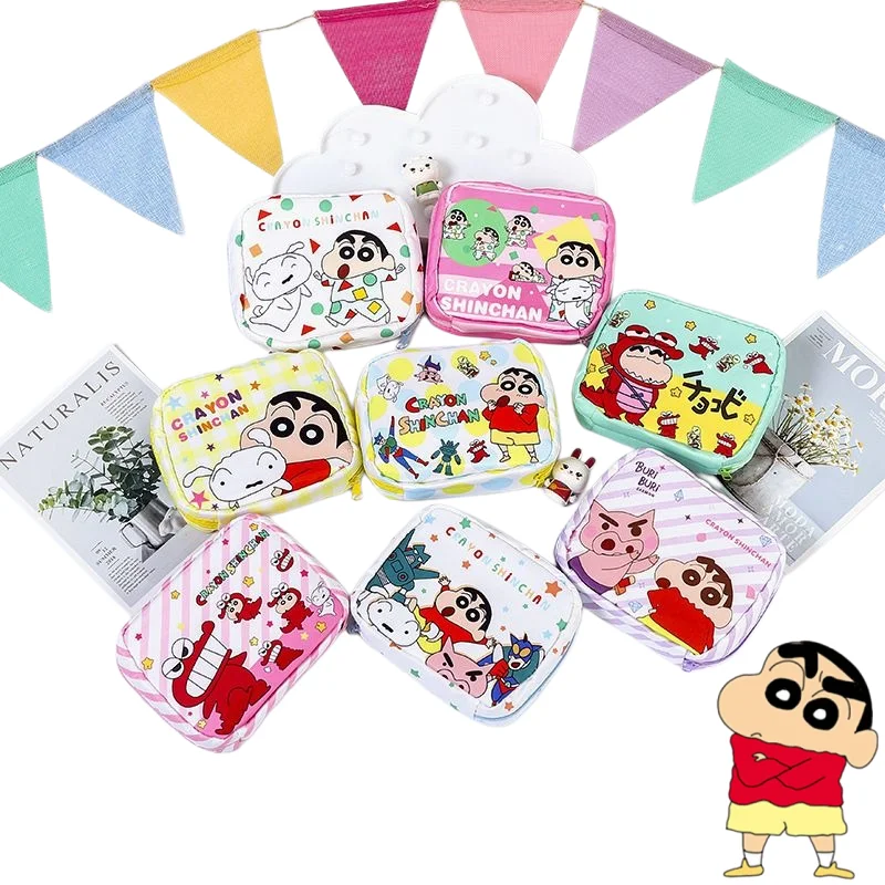 

Crayon Shin-chan Storage Bag Cute Cartoon Fashion Girl Portable Cosmetic Small Items Portable Organizing Bag