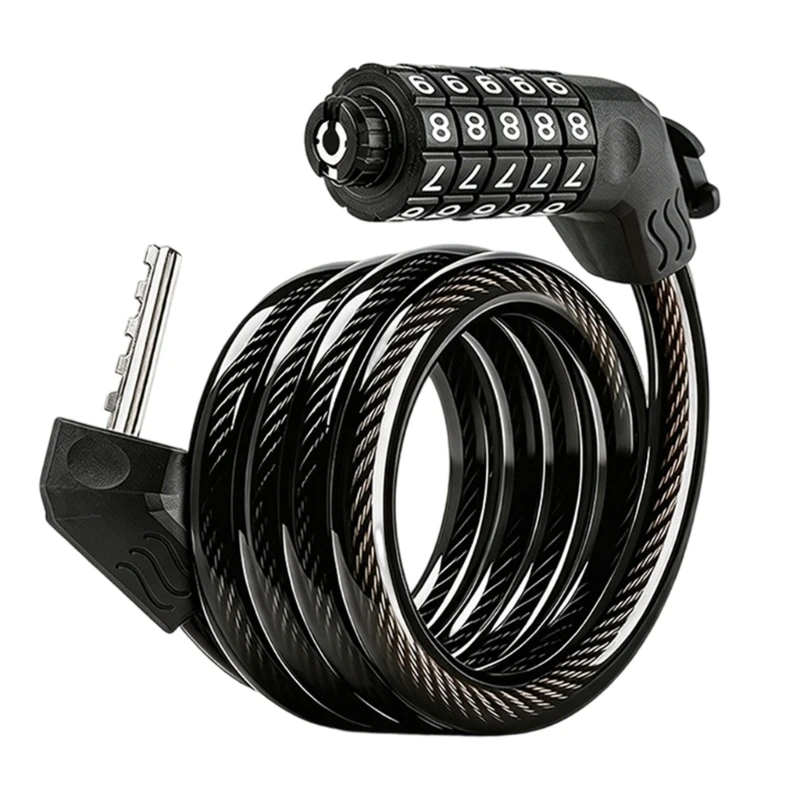 Q39E 5 Digit Combination Bike Lock Heavy Type Anti Thefts Protecting Bicycles Lock