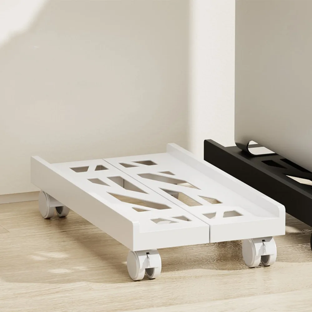 

Telescopic Computer Host Bracket Castor Wheels Ventilated Chassis Tray with Wheels Adjustable Mobile Base Bracket Home Office