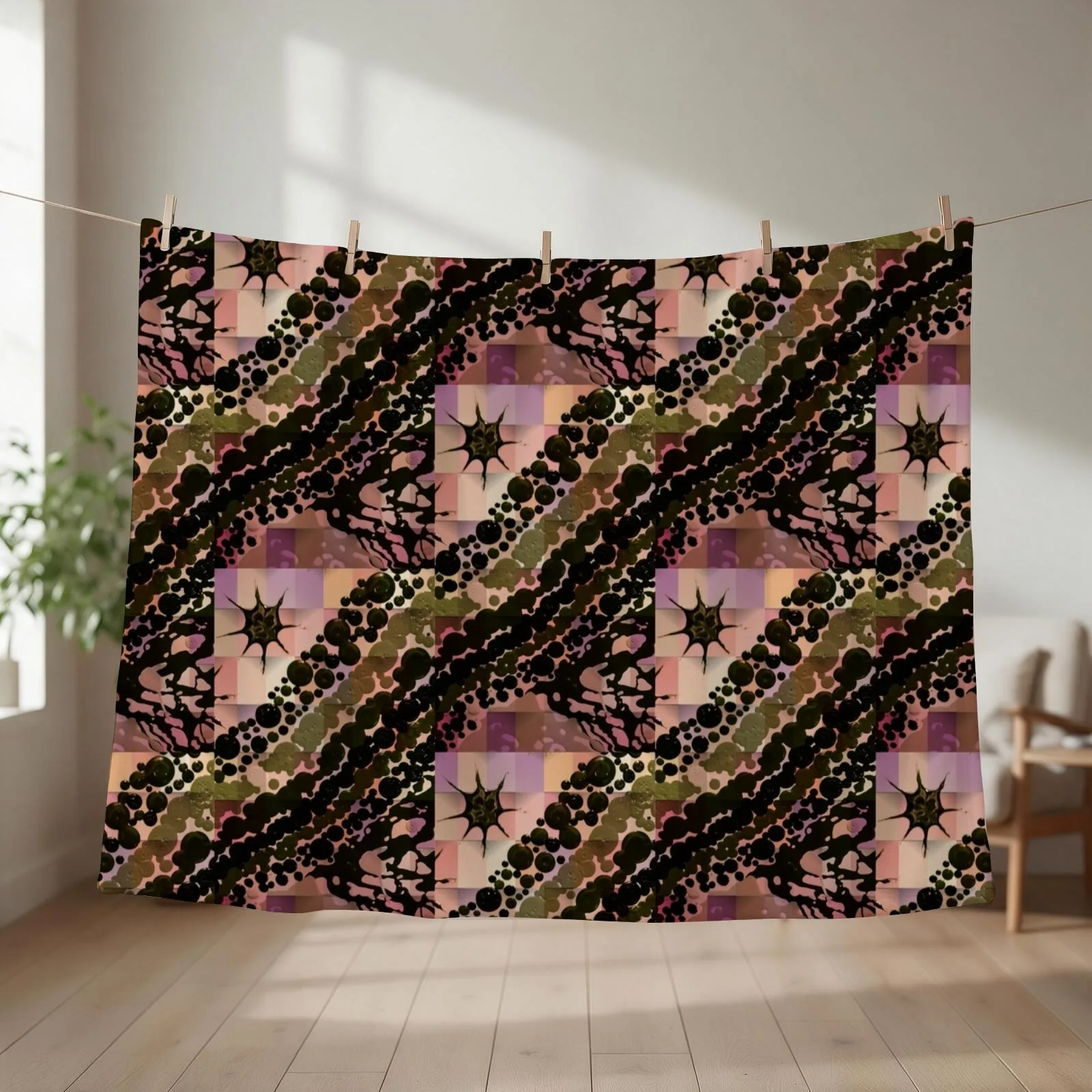 Structured Life II Throw Blanket