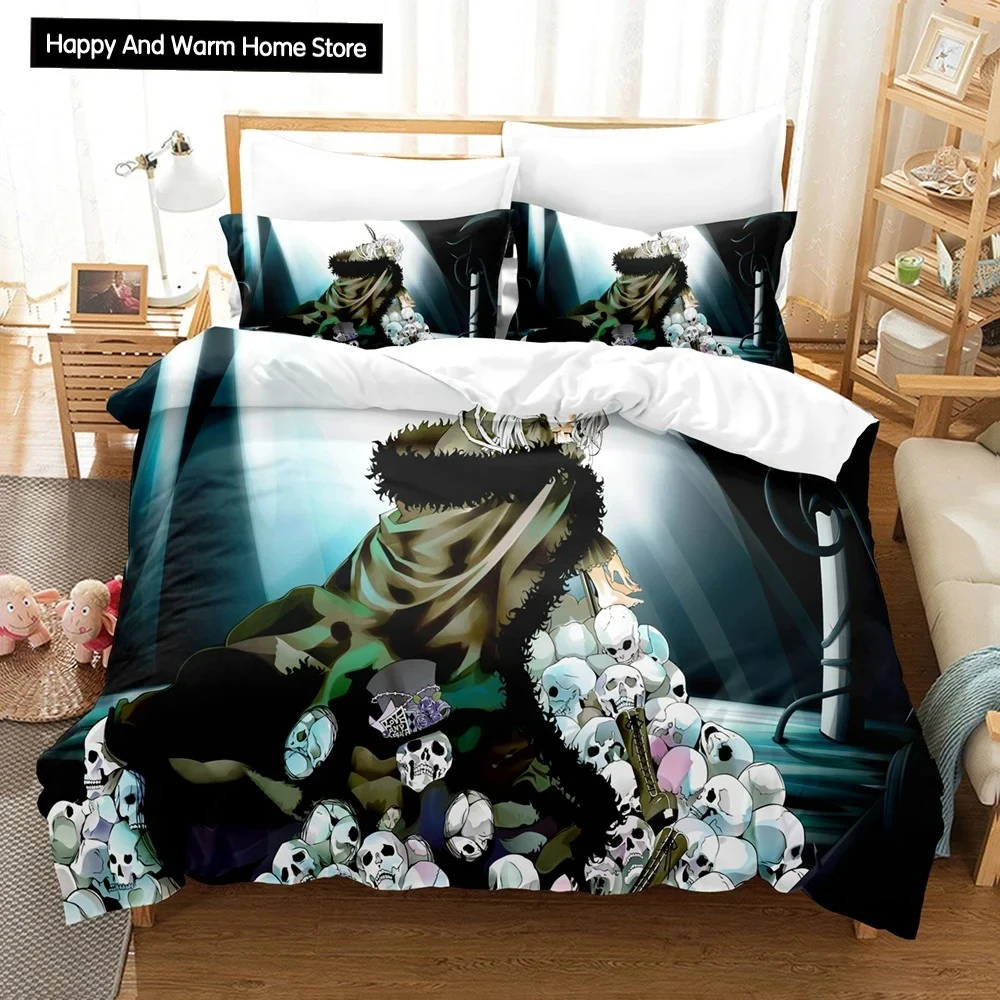 3D Print Anime Pandora Hearts Bedding Set,Duvet Cover Bed Set Quilt Cover Pillowcase,King Queen Twin Size Boys Girls Adults