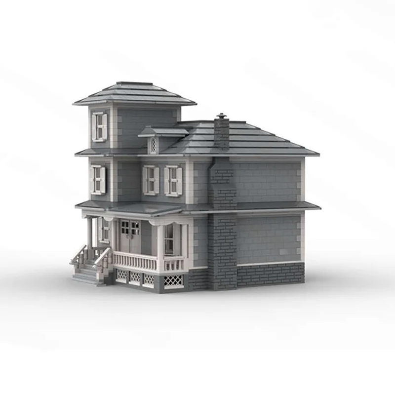 4311 pièces maison de campagne MOC bricolage blocs de construction de maquettes-cabine paisible au bord du lac avec maison de bateau détachable