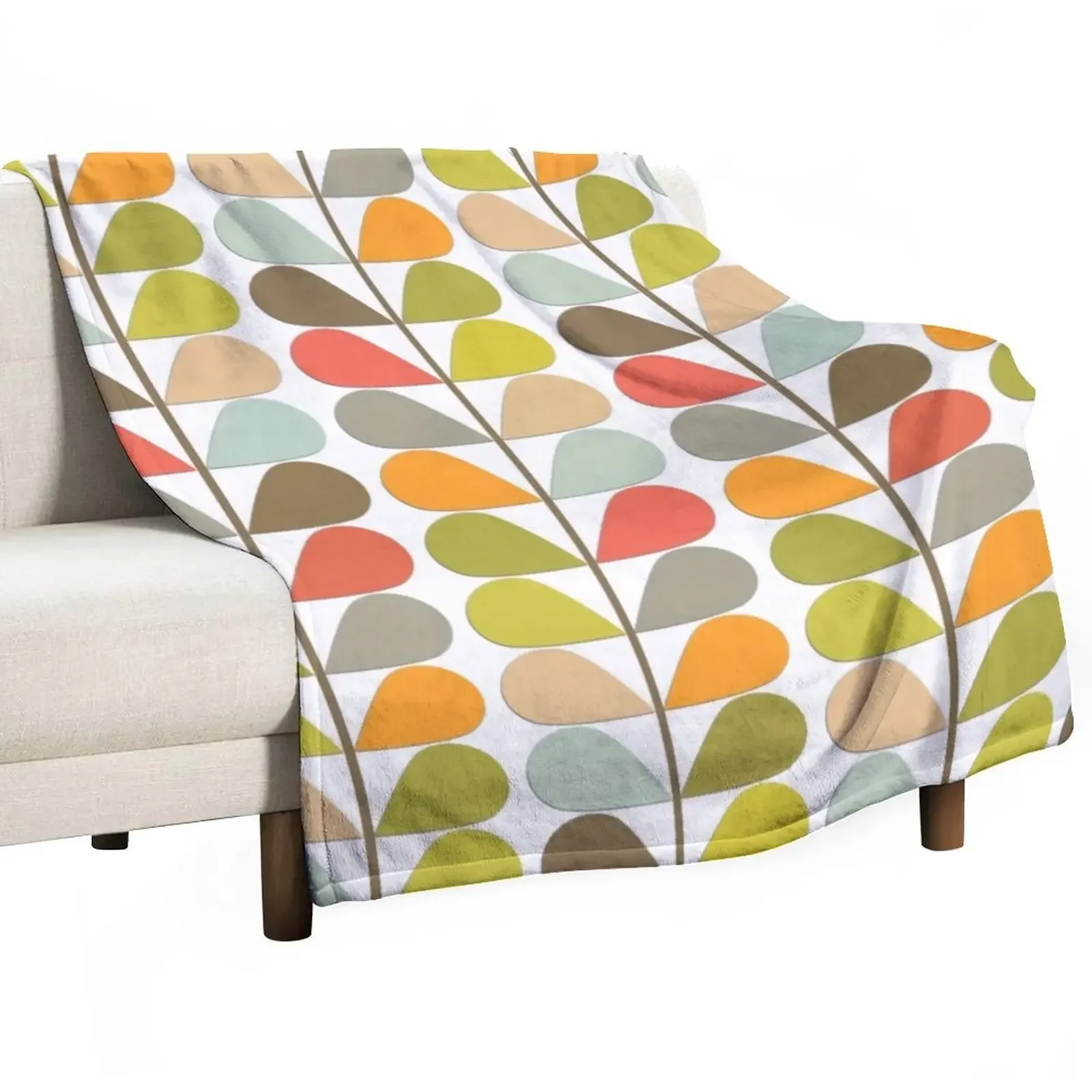 

Retro 60s Midcentury Modern Pattern Throw Blanket fluffy Blankets Sofas Of Decoration Travel Blankets