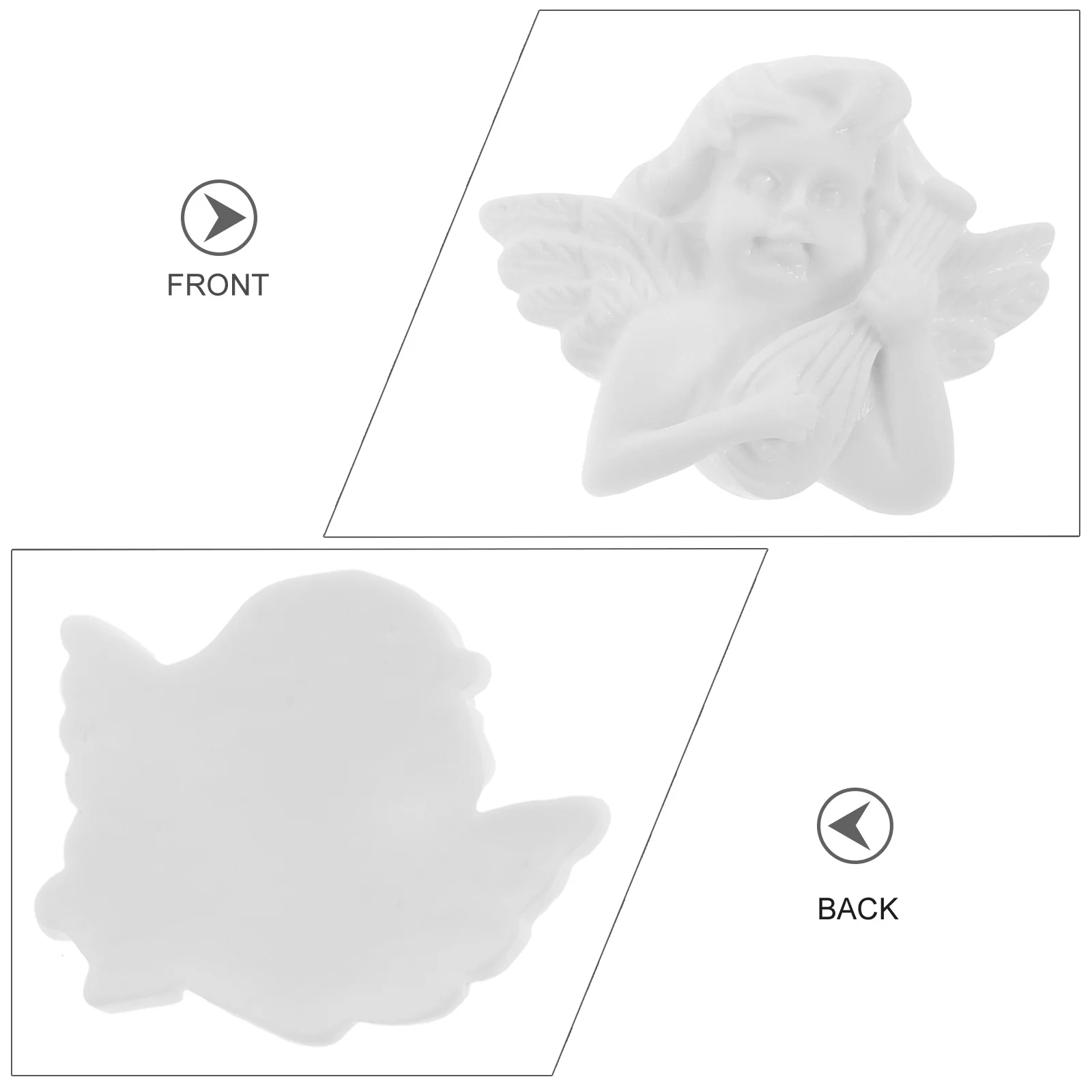 30 قطعة جراب هاتف اكسسوارات صغيرة الراتنج تماثيل الملاك Diy بها بنفسك لوازم صنع المجوهرات السحر الزينة الزخرفية للحرف اليدوية #4